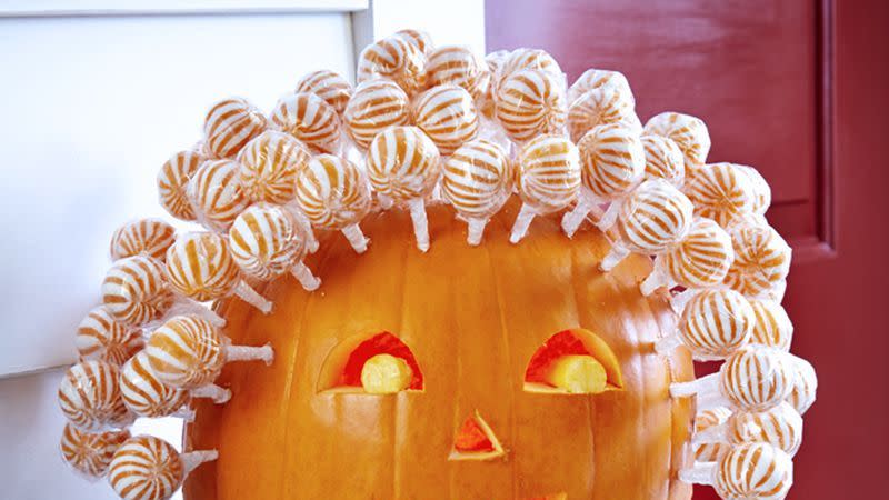 pumpkin carving ideas lollipop pumpkin