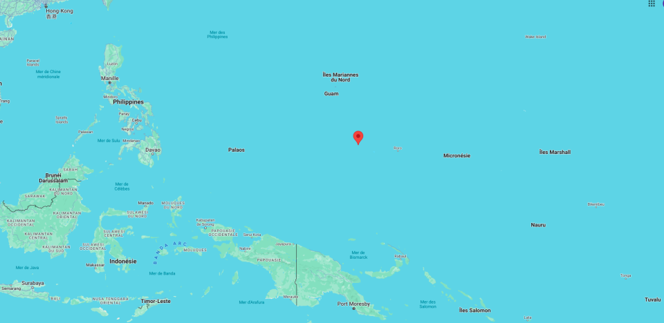 Située dans les îles Carolines, dans le Sud-Ouest de l’océan Pacifique nord, l’île Pikelot est particulièrement isolée. 