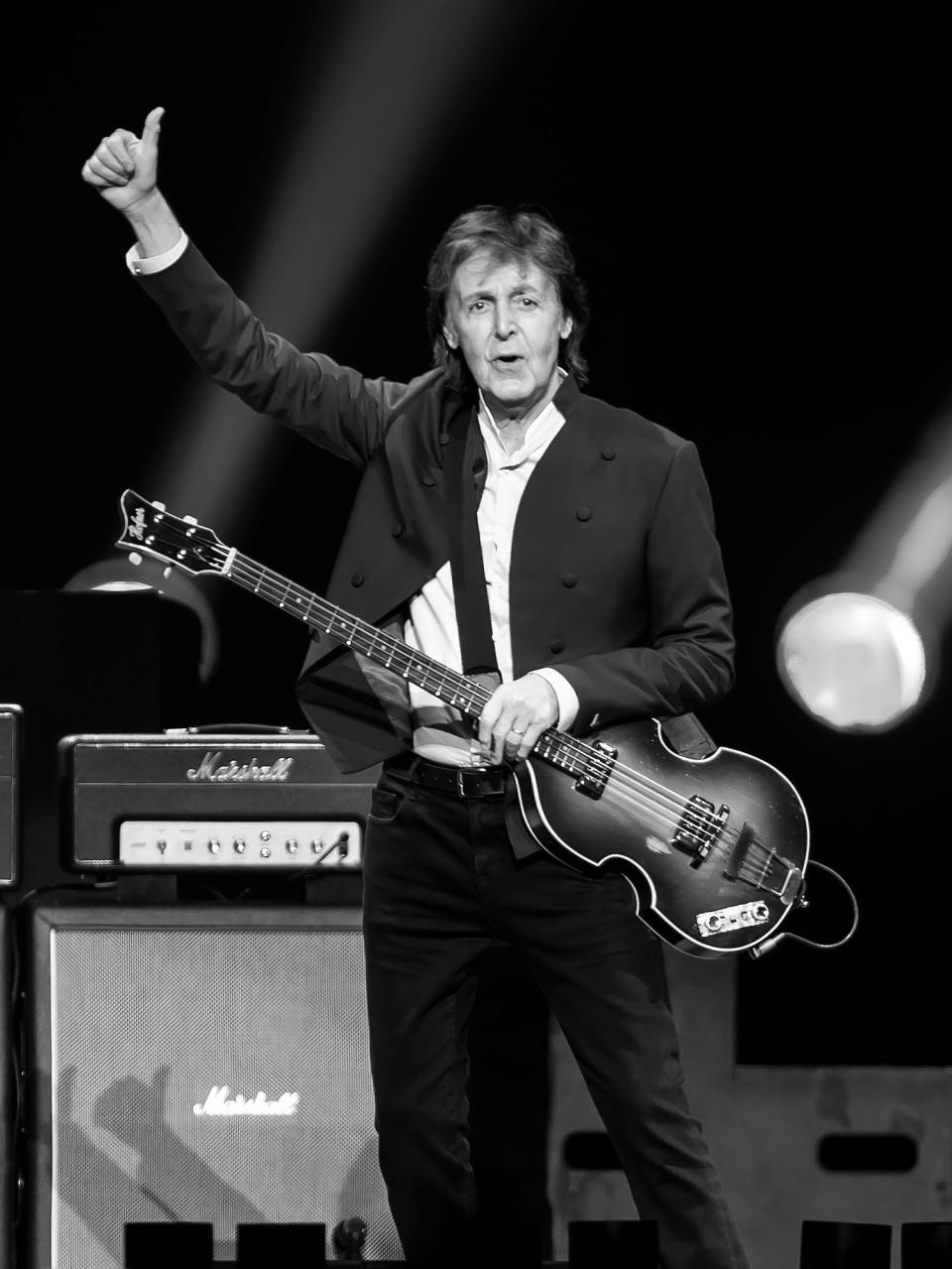 Sir Paul McCartney performs during U.S. 'Out There' tour at Wells Fargo Center on June 21, 2015 in Philadelphia, Pennsylvania.&nbsp;