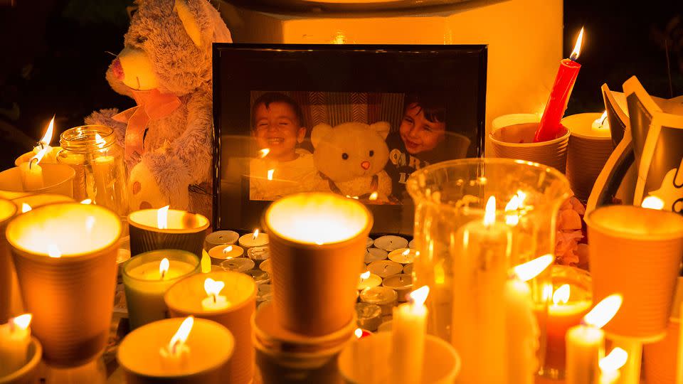 Hundreds of people gather at the Perth Cultural Centre to hold a vigil for Aylan al-Kurdi, the three-year-old Syrian boy who was found dead on a beach in Turkey. Photo: AAP/NEWZULU/ALEX BAINBRIDGE