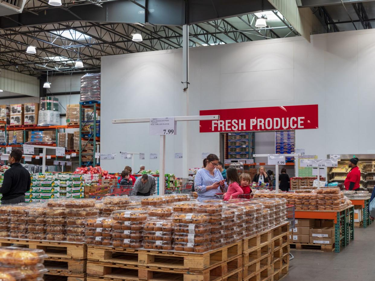 Tigard, Oregon - March 17, 2019 : Costco Wholesale storefront. Costco Wholesale Corporation is largest membership-only warehouse club in US