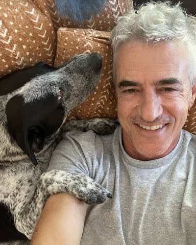 <p>Dermot Mulroney Instagram </p> Dermot Mulroney and their dog Lucy.