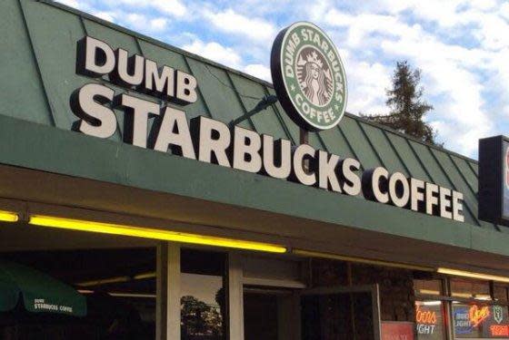 This is Dumb Starbucks, home of the Dumb Venti.