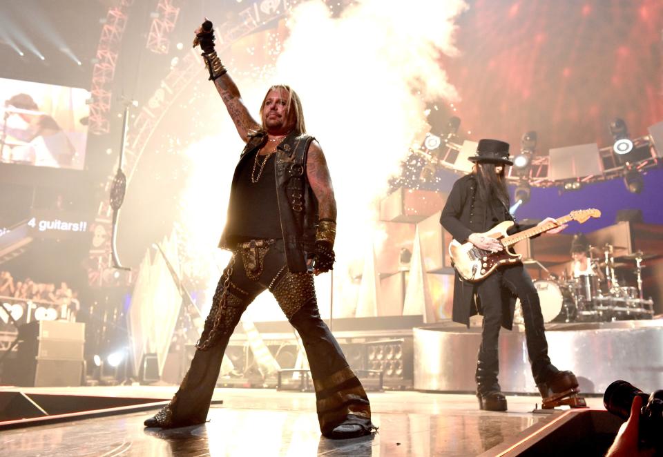 Vince Neil performing with Motley Crue in 2014.