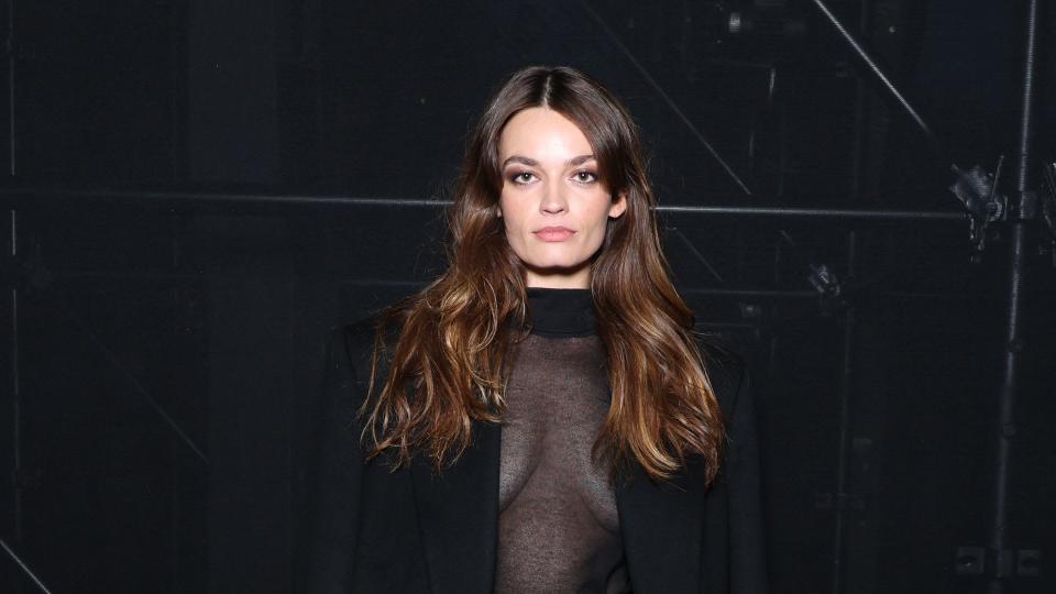 Emma Mackey attends the Saint Laurent Womenswear Spring/Summer 2024 show as part of Paris Fashion Week on September 26, 2023 in Paris, France. (Photo by Pascal Le Segretain/Getty Images)