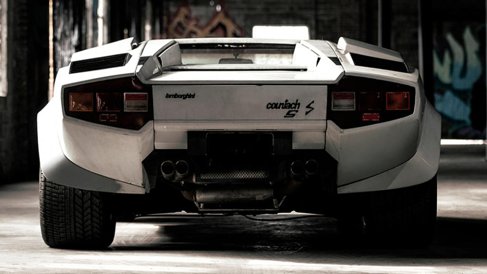 The first Lamborghini Countach LP500 S from the back