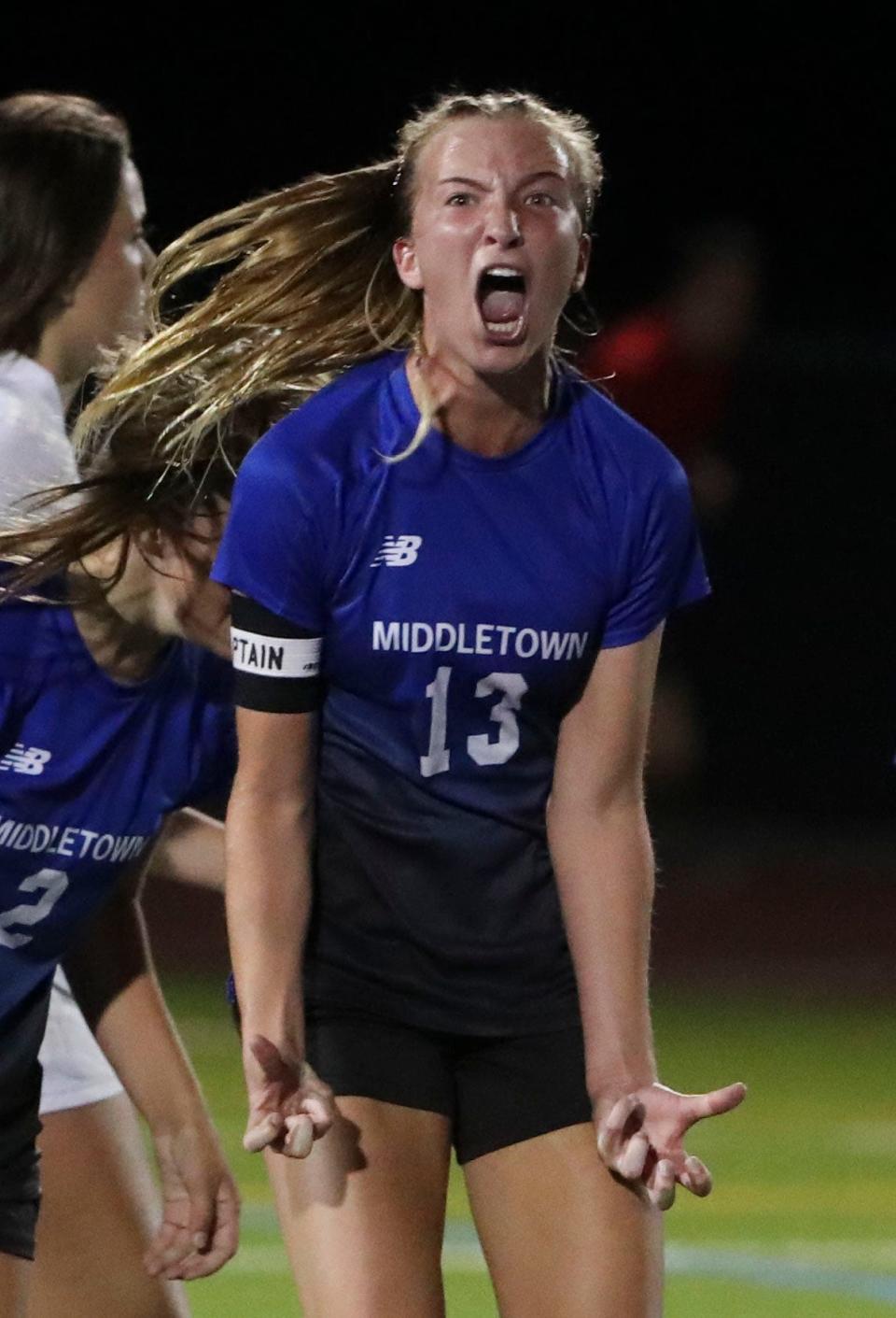 Gabby Riley of Middletown girls soccer is the Delaware Online Athlete of the Week for Week 11 of the spring season.