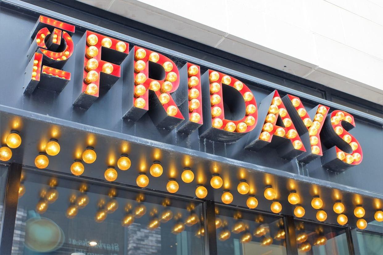 An image of the outside of TGI Fridays.