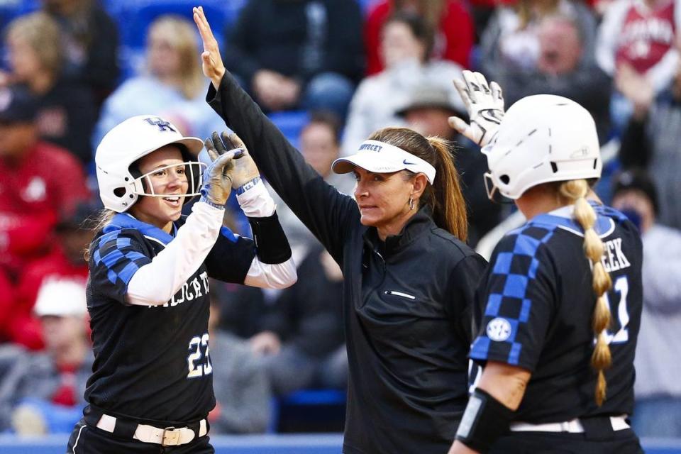 Kentucky softball head coach Rachel Lawson is the only coach in program history with more than 400 wins.