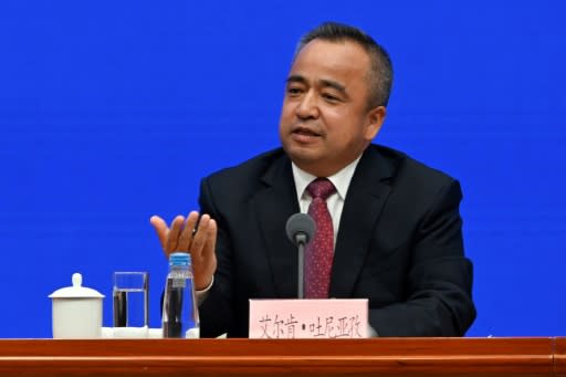Alken Tuniaz, vice chairman of Xinjiang, said 'most personnel who have received educational training have already returned to society'