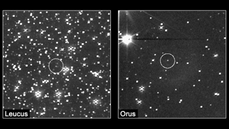 Lucy’s view of Leucus and Orus.
