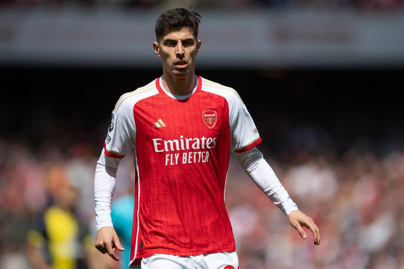 Kai Havertz  in action for Arsenal