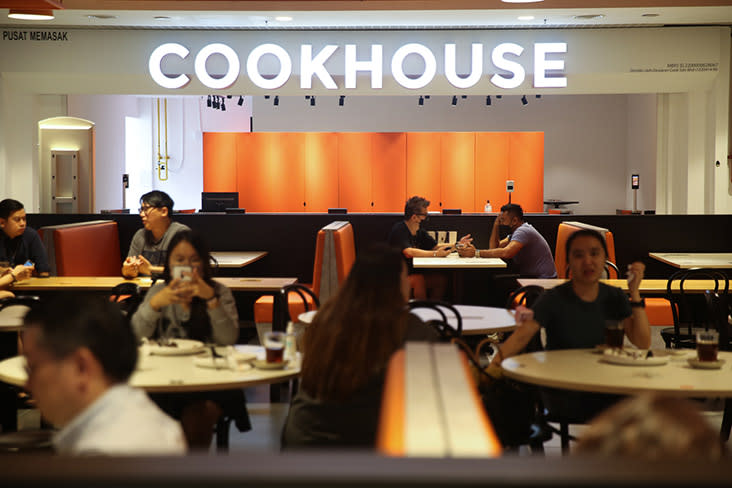 Cookhouse offers a spacious area that is well ventilated for dine in customers