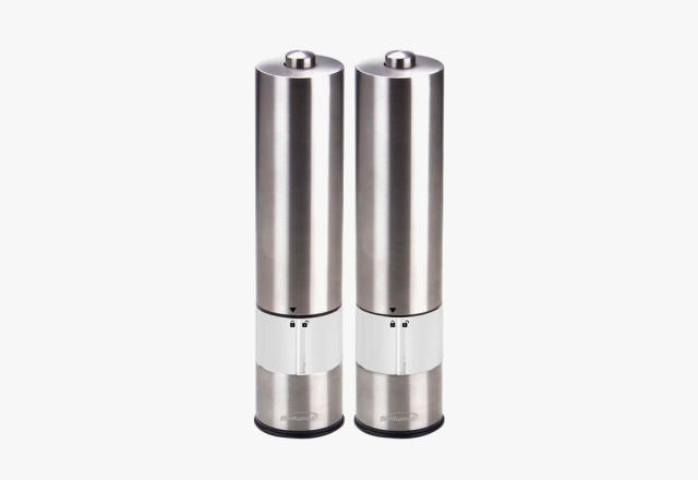 Trudeau Battery Salt and Pepper Mill Stainless Steel - Yahoo Shopping