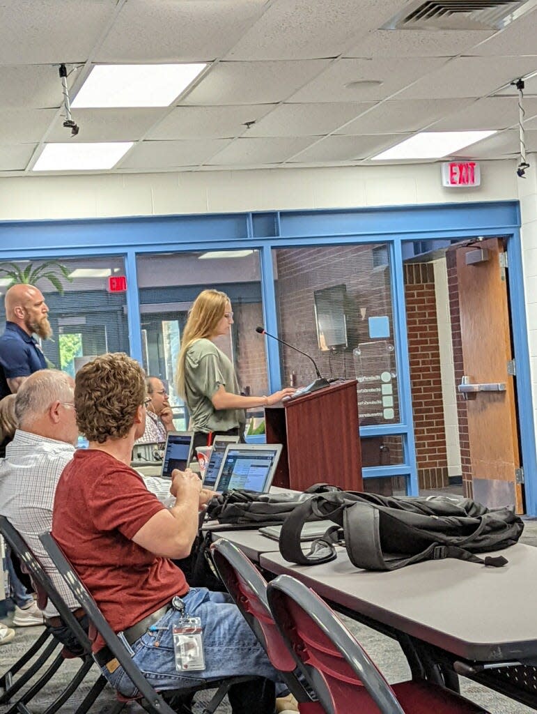 Maddy Arnold addressed the Eudora Board of Education earlier this summer and asked for a separate girls wrestling team