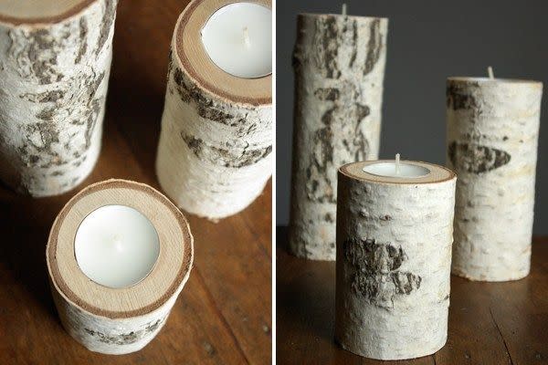 Birch Candle Holders