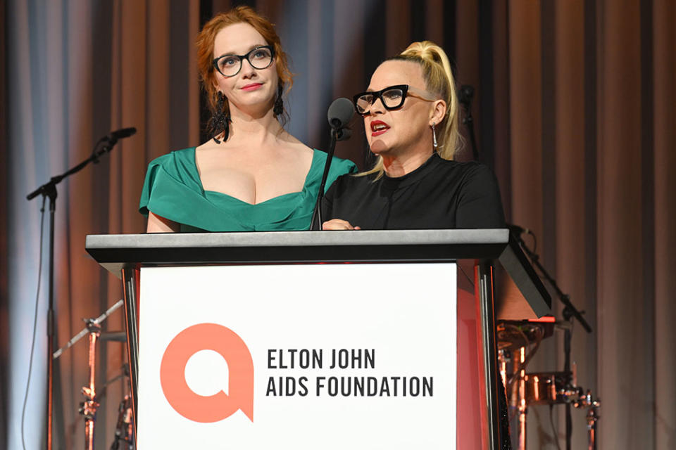 Christina Hendricks and Patricia Arquette