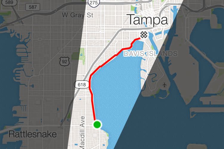 Tampa - Bayshore Blvd  - 4.20 mi