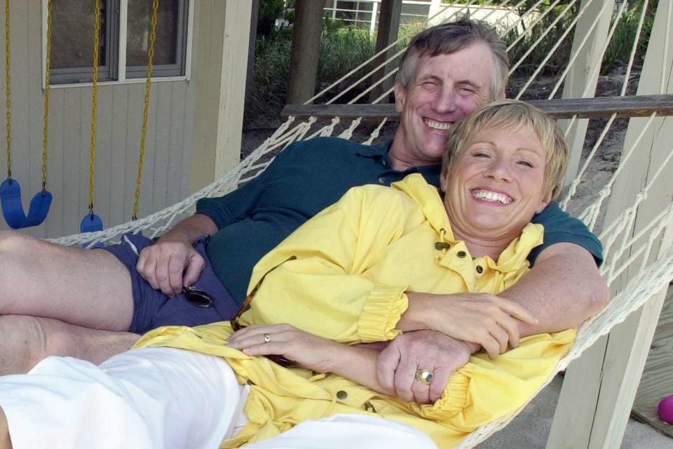 <p>Linda Rosier/NY Daily News Archive via Getty</p> Barbara Corcoran and her husband Bill Higgins