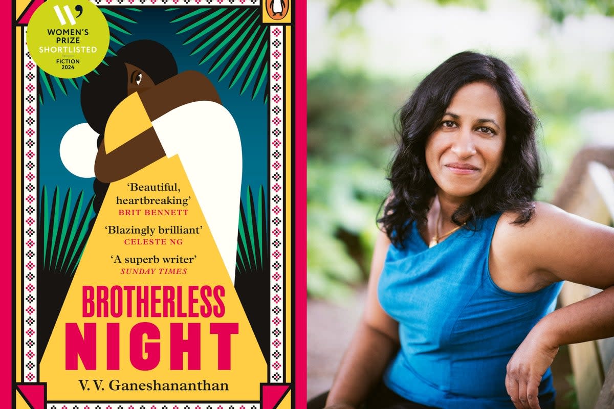 Brotherless Night and its author, VV Ganeshananthan (Penguin / Sophia Mayrhofer)