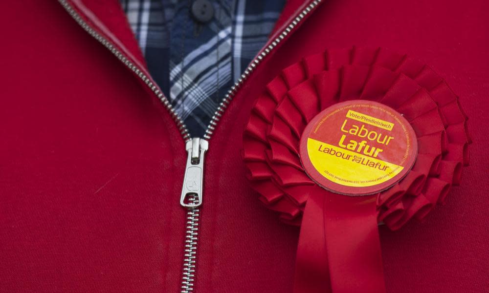 A Labour supporter in Cardiff