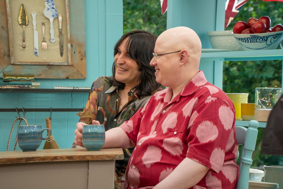 Hosts Noel Fielding and Matt Lucas.