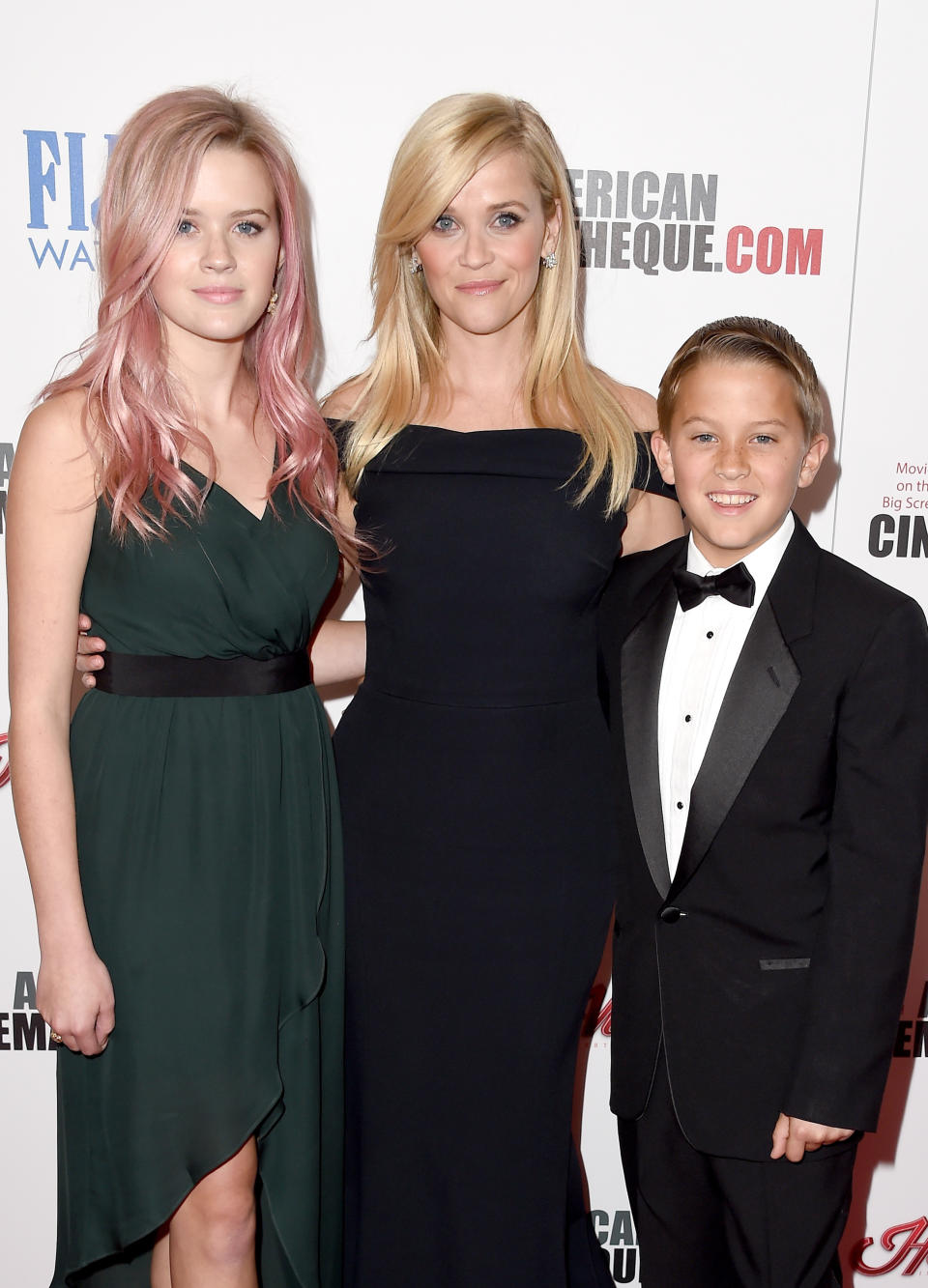 Honoree Reese Witherspoon with kids Ava and Deacon at the American Cinematheque Awards in 2015. (Photo: Steve Granitz/WireImage)