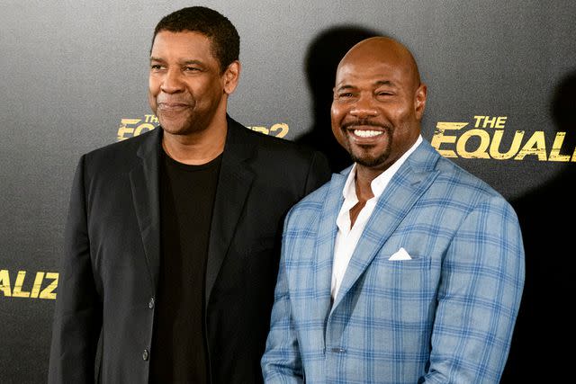 Juan Naharro Gimenez/WireImage Denzel Washington and Antoine Fuqua