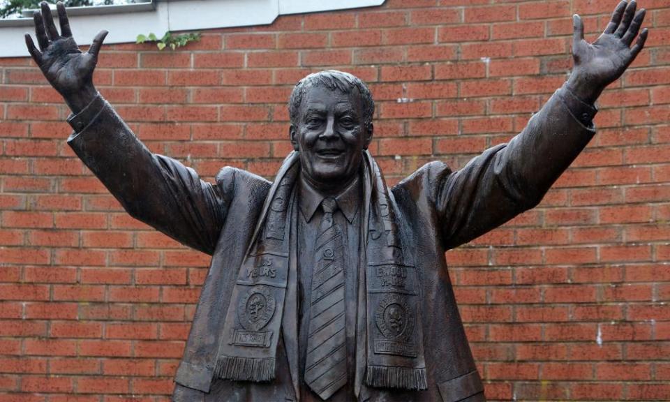 Jack Walker's statue outside Ewood Park