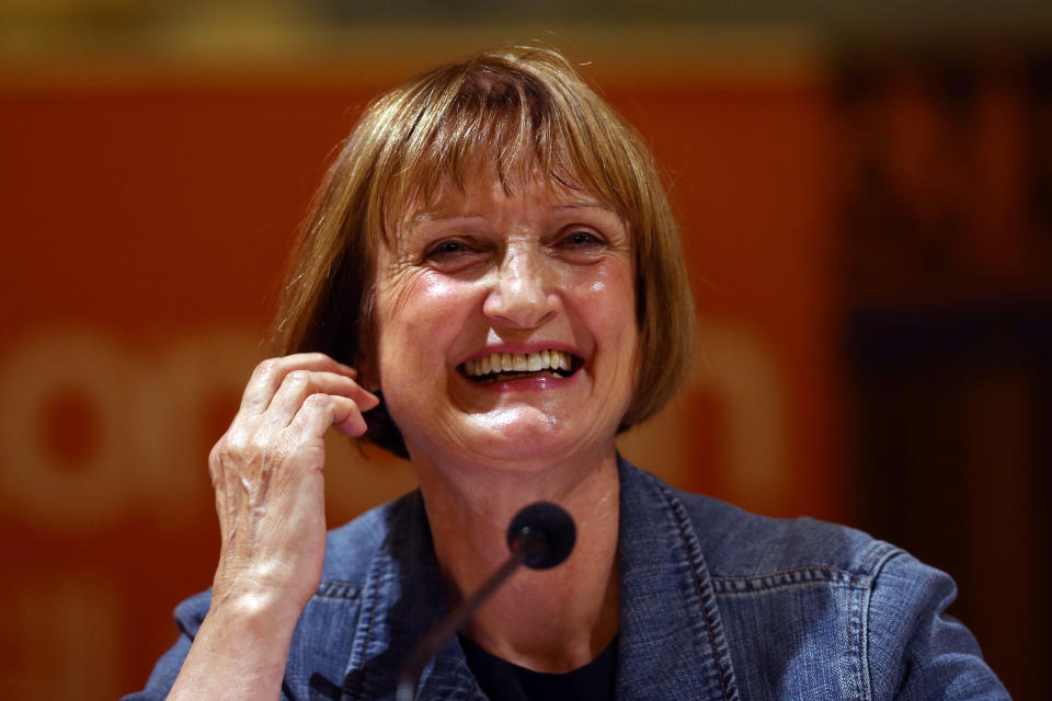 Labour Party politician Tessa Jowell speaks during a Labour party mayoral hustings on July 30, 2015. (Photo by Carl Court/Getty Images)