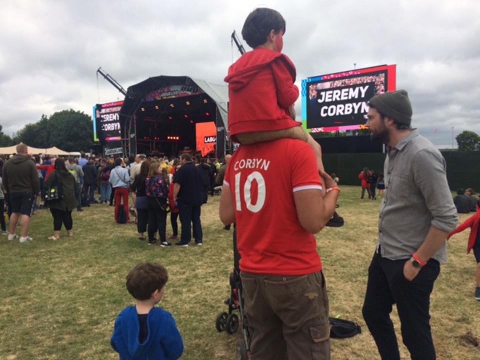 White Hart Lane Recreation Ground in Haringey was turned over to the Jeremy Corbyn faithful: Sean O’Grady/The Independent