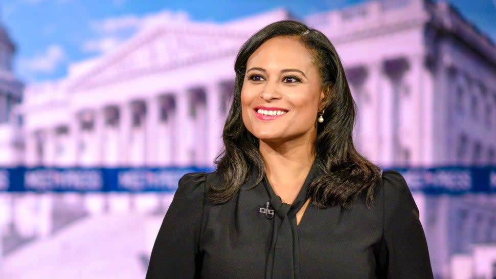  Moderator Chuck Todd and Kristen Welker, NBC News White House Correspondent, appear on 