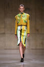 <b>LFW AW13: Peter Pilotto <br></b><br>Yellow was another key look on the runway.<br><br>© Getty