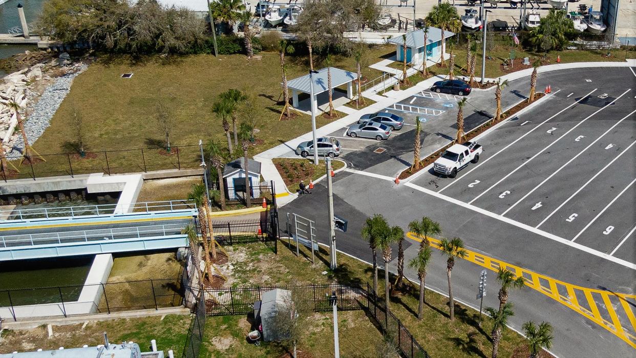 Some of the changes made to the St. Johns River Ferry's shore services include a covered picnic pavilion and new restroom at the Mayport site, plus redesigned traffic loading lanes.