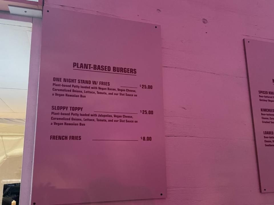 Coachella, land of the $25 vegan burger (The Independent/Leonie Cooper)