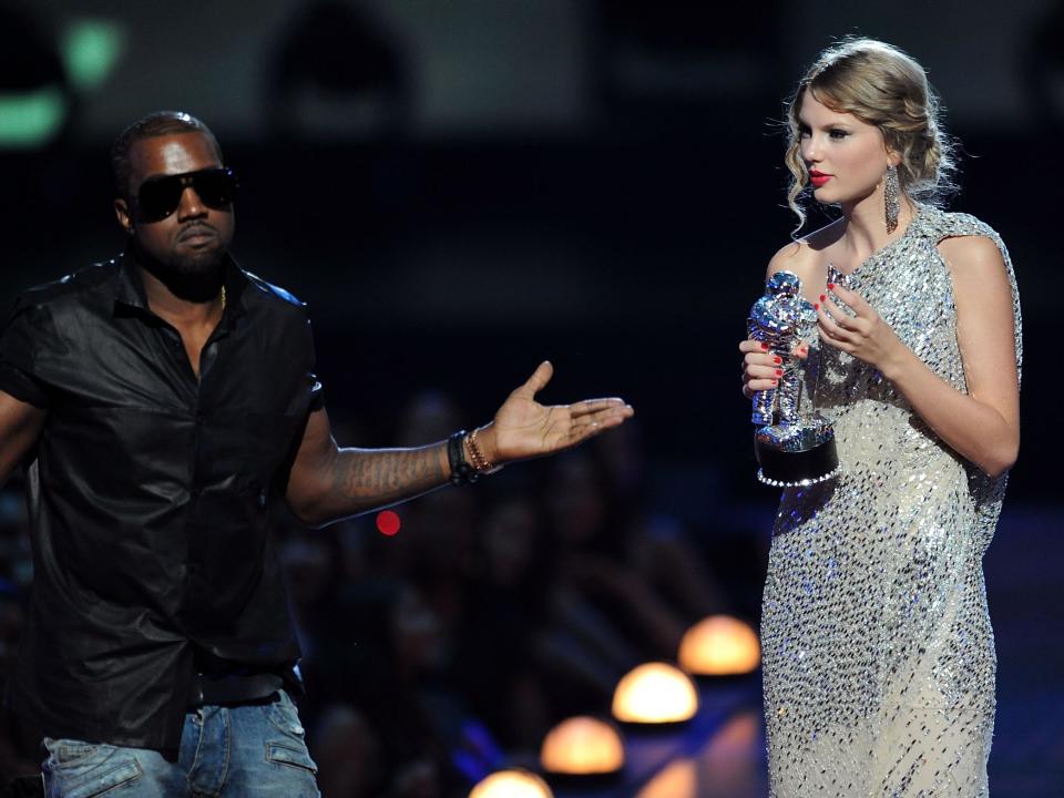 kanye west taylor swift vmas 2009