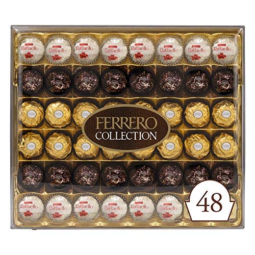 Ferrero Rocher Collection, Fine Hazelnut Milk Chocolates, 48 Count, Gift Box, Assorted Coconut…