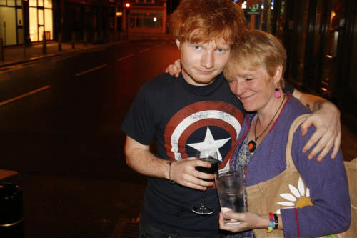 Ed with his mum, Imogen.