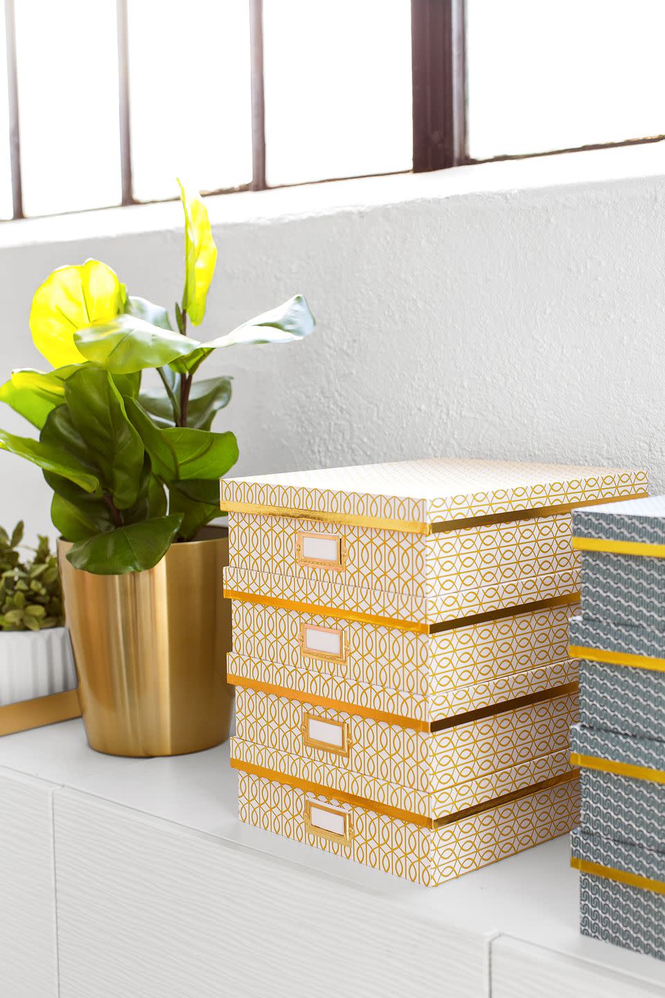 office organization ideas storage boxes