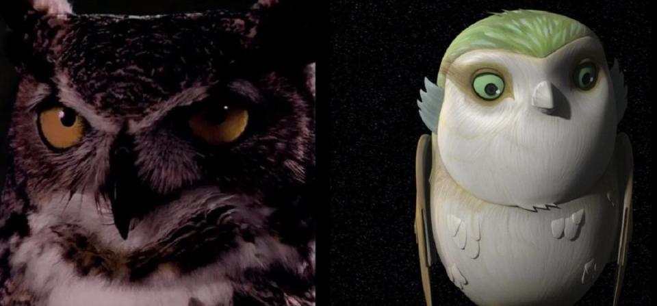 Twin Peaks' ethereal owls, and the mystical Morai from Star Wars. 