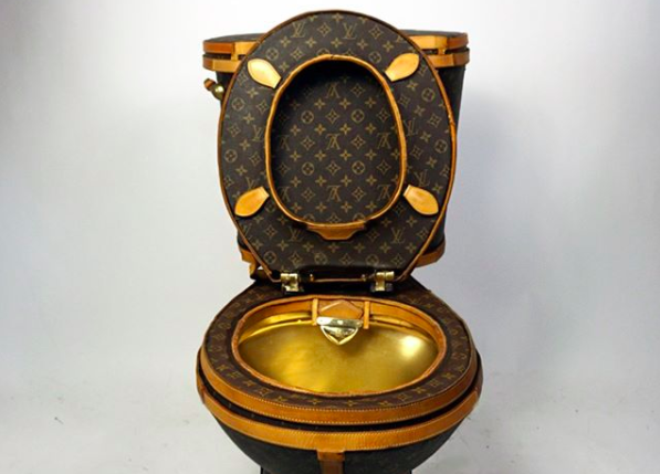 You can now buy a TOILET made out of designer handbags and a gold-plated  bowl – but it'll set you back £76,500