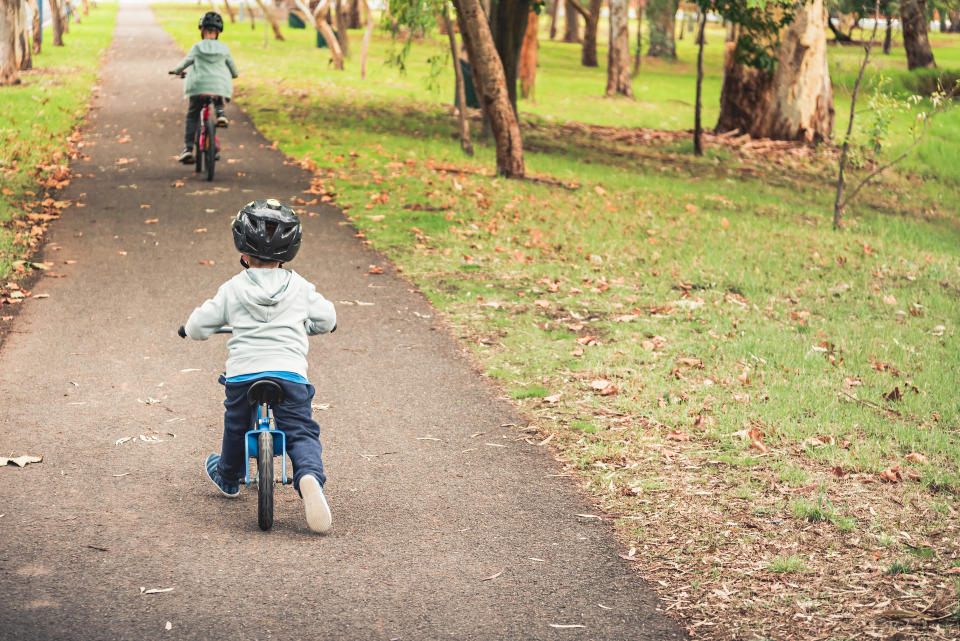 In some states, only children under a certain age are allowed to cycle on footpaths. Source:  Getty Images