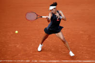 Tennis - French Open - Roland Garros, Paris, France - May 27, 2018 China's Qiang Wang in action during her first round match against Venus Williams of the U.S. REUTERS/Christian Hartmann