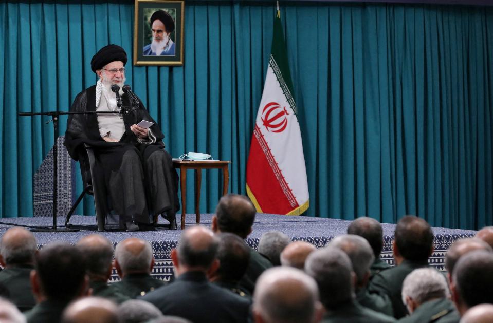 Iran's Supreme Leader Ayatollah Ali Khamenei (via REUTERS)