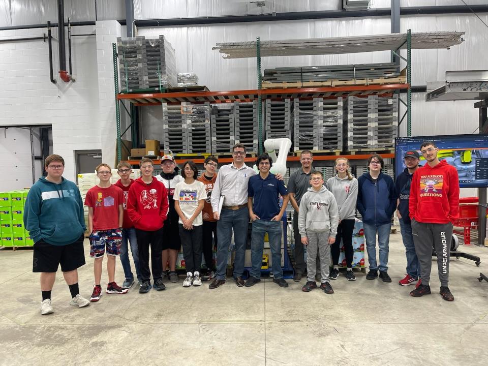 The Port Clinton High School Robotics Class visited Motion Control Robotics, Inc. in Fremont and met a PCHS alumnus.