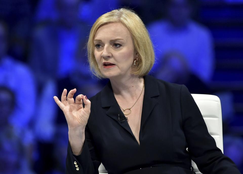 British Foreign Secretary Liz Truss