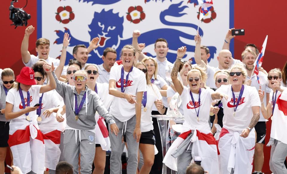 England’s Euros-winning Lionesses sent good luck messages to hockey counterparts before their Commonwealth Games final against Australia (Steven Paston/PA) (PA Wire)