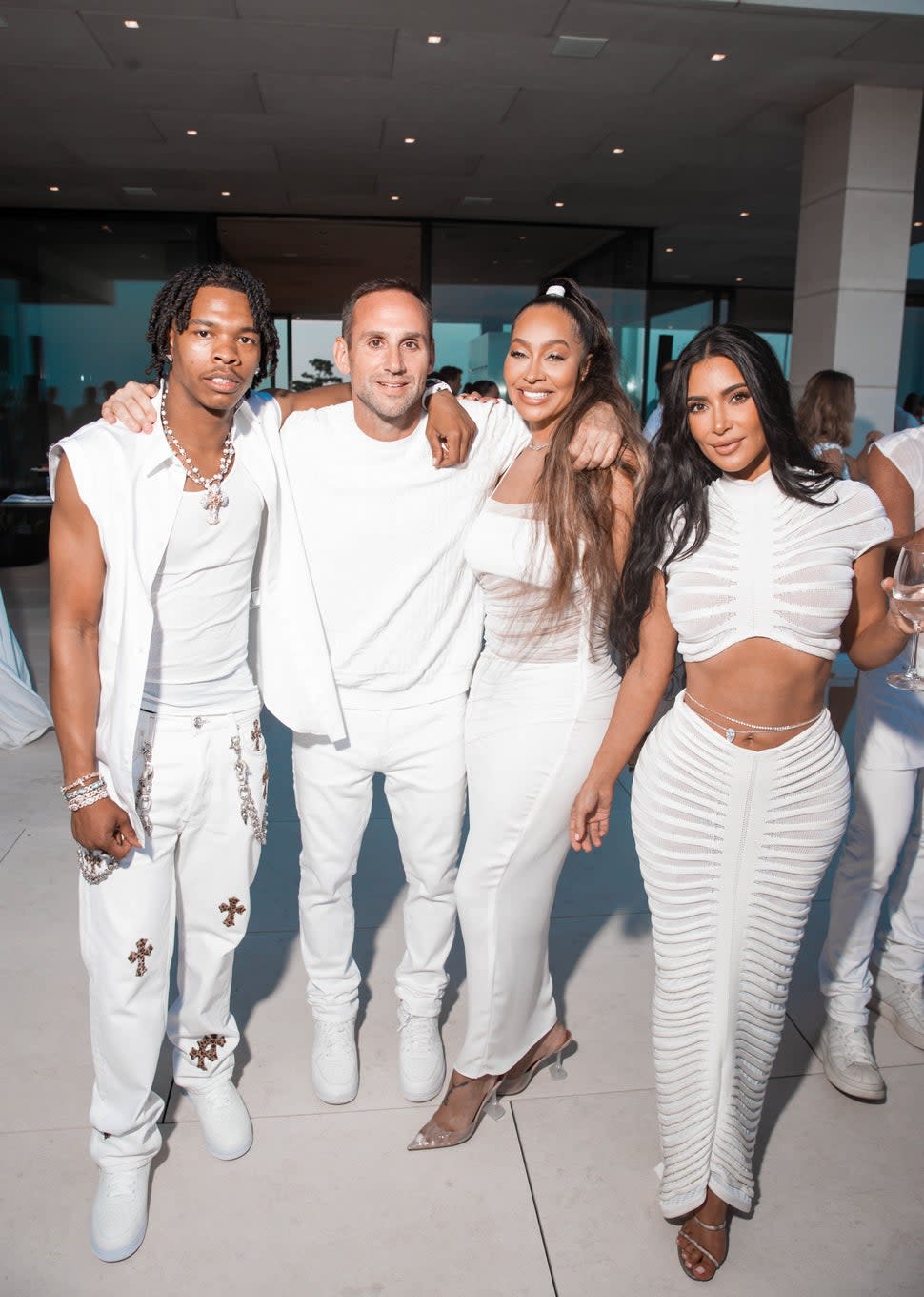 Kim Kardashian at Michael Rubin's 2023 White Party