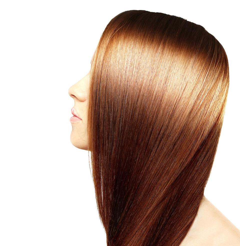 <p>One easy way to give your hair a little gleam is to lower the temperature of your shower. "Cold rinses when you wash your hair will close the cuticle. A closed cuticle reflects the light, leaving the hair looking shiny," says Mistry. If you want added shine, use protecting oil, cream, or serum to give your strands some gleam. </p>