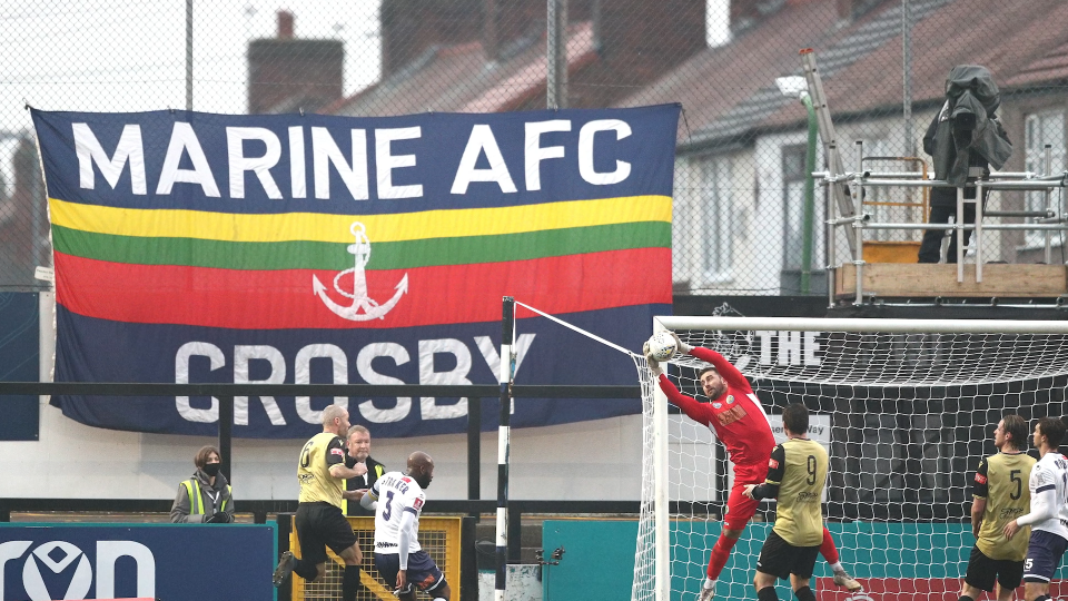 Marine are based in Crosby and will welcome Jose Mourinho's Premier League high-flyers to the Marine Travel Arena on Sunday